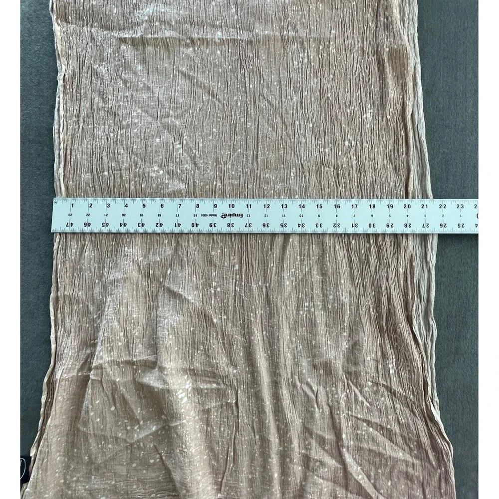 Crinkled Blush Pink Lightweight Scarf Neutral Soft Romantic Cottagecore Normcore